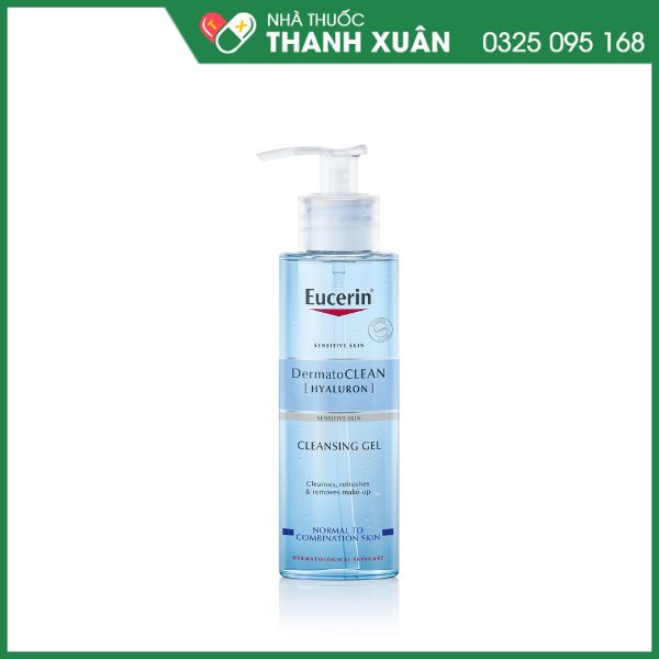 Gel rửa mặt Eucerin Dermato CLEAN cho da nhạy cảm